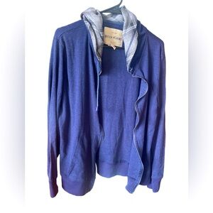 Blue Hoodie full zip men’s jacket by Dutch Plains size Large